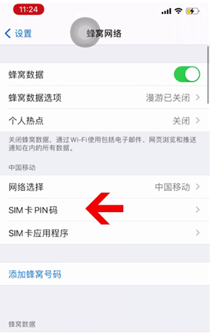 峨眉山苹果14维修网分享如何给iPhone14的SIM卡设置密码 