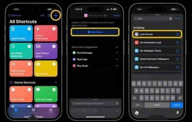峨眉山苹果14锁屏维修店分享iPhone14升级iOS16.4后如何创建锁屏快捷方式 