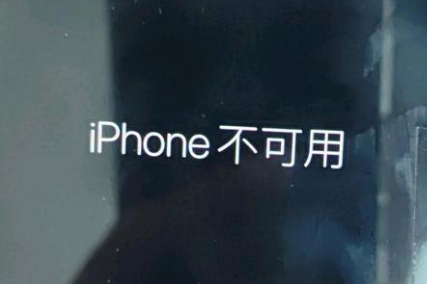 峨眉山苹果服务网点分享锁屏界面显示“iPhone 不可用”如何解决 