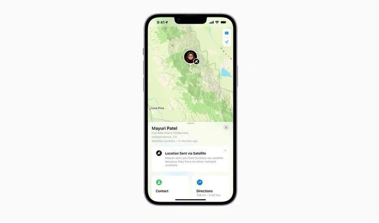 峨眉山苹果14维修分享iPhone14系列中 FindMy功能通过卫星分享位置方法教程 